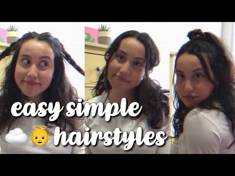 no skill required hairstyles :)