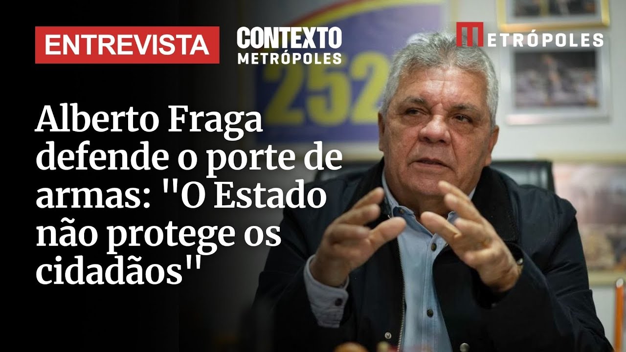 Alberto Fraga defende o porte de armas O Estado não protege os cidadãos
