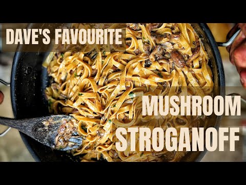 Creamy Mushroom pasta Stroganoff - Daves favourite - vegan