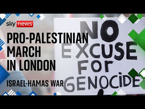 Israel-Hamas War: Pro-Palestinian march in London