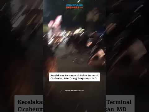 Kecel4kaan Beruntun di Dekat Terminal Cicaheum, 1 Orang Dinyatakan MD