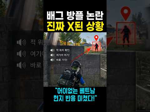배그 방플 논란 총정리 어이없는 베트남 반응