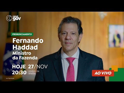 Fernando Haddad faz pronunciamento oficial