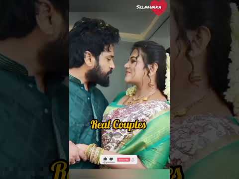 Getti Melam Serial Actors Real Husband &Wife🥰🥰 #vettithulasi #serialactress #couples #zeetamil
