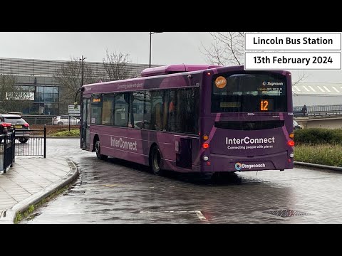 Buses at Lincoln Central (13/02/2024)