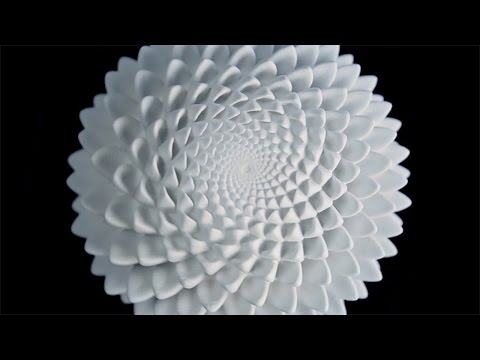 3D-printed sculptures create optical illusions using the Fibonacci sequence