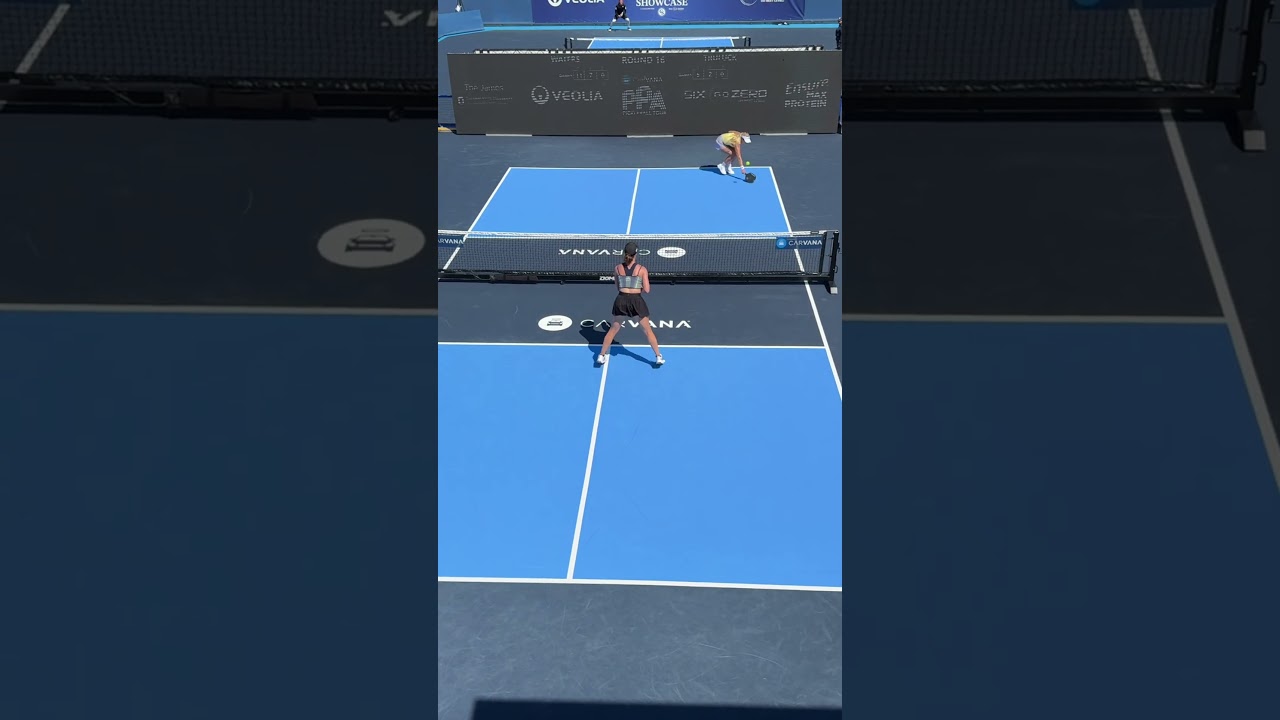 Holding your own against the greatest pickleball player of all time is no small feat 👏