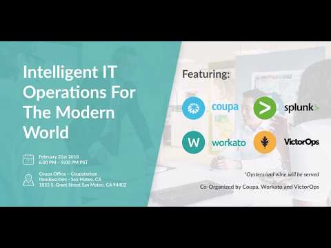 Senior Director of Cloud Operations at Coupa, Hans Gustavson, explains what to expect at the IT meet up with Workato and VictorOps. Senior Director of Cloud Operations at Coupa, Hans Gustavson, explains what to expect at the IT meet up with Workato and VictorOps.