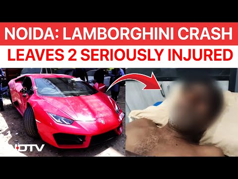 Mridul Tiwari | Noida Lamborghini Accident | 2 Injured After Lamborghini Hits Pedestrians | Noida