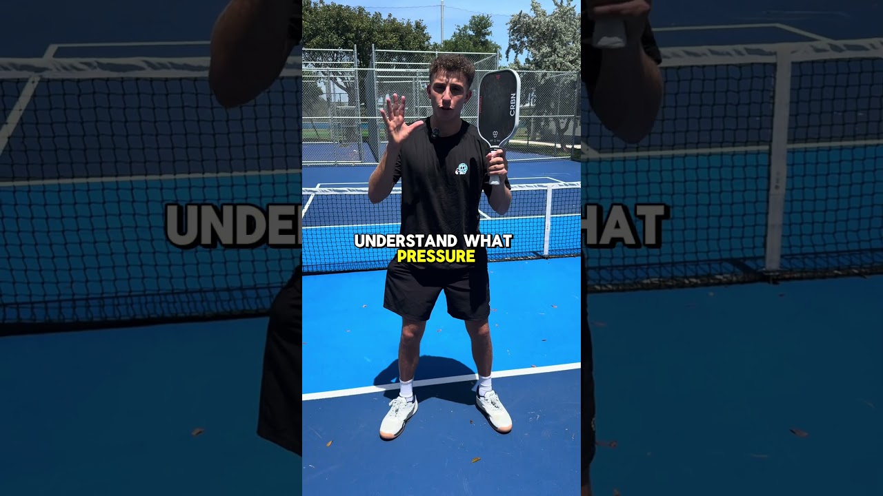 How to deal with pressure in a pickleball match! #pickleball #pickleballtips