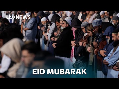 Muslims across the world attend Eid prayers marking end of Ramadan | ITV News