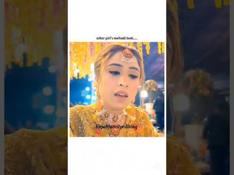 Eman bhabhi mehndi look so decent and cute 😘💞🫣#rajabfamily #editing