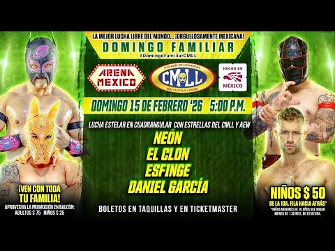 Neón vs El Clon vs Esfinge vs Daniel García ARENA MÉXICO 