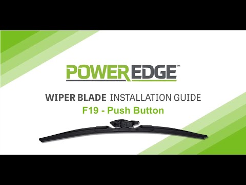 PowerEdge Wiper Blades F19 push button installation video