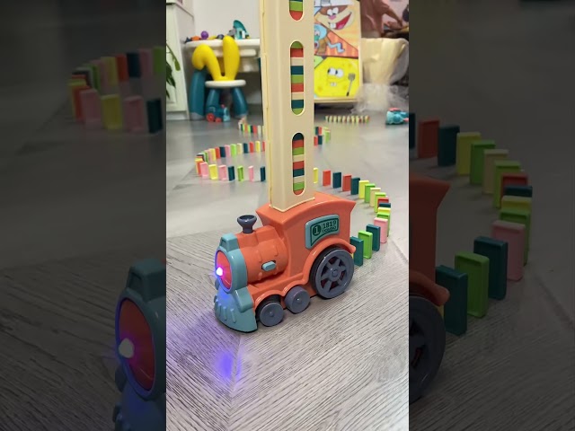 Product Link in Bio ( # 2466 ) ✅ Train Domino Maker Toy Set