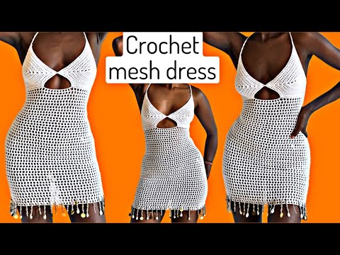 Crochet mesh dress for summer / festivals