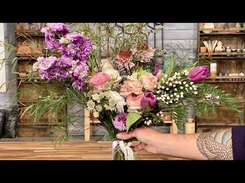 screenshot of youtube video titled Making a Bouquet