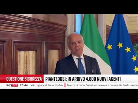 Ministro Piantedosi annuncia arrivo di 4.800 nuovi agenti di Polizia e Carabinieri nelle città