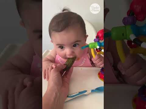 Baby Loves First Taste of Pickle