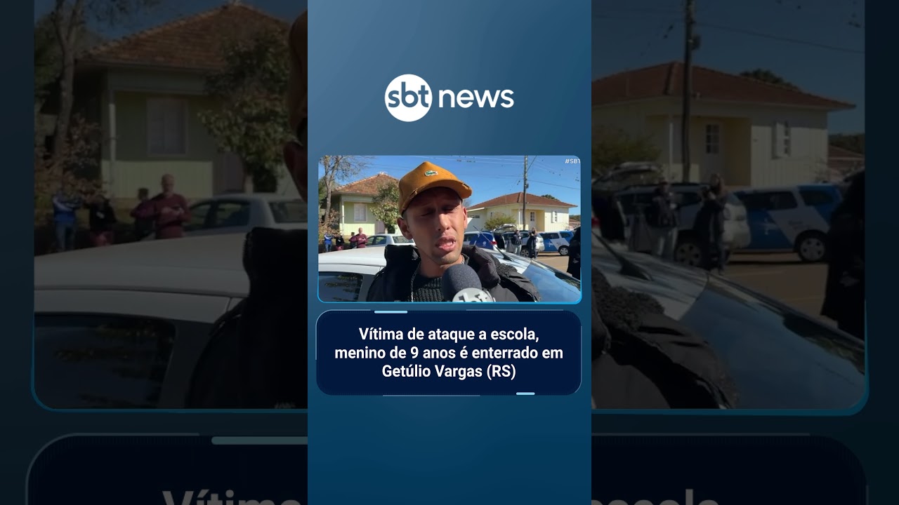 Vítima de ataque a escola menino de 9 anos é enterrado em Getúlio Vargas RS
