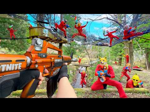 Nerf War | Amusement Park Battle 74 (Nerf First Person Shooter)