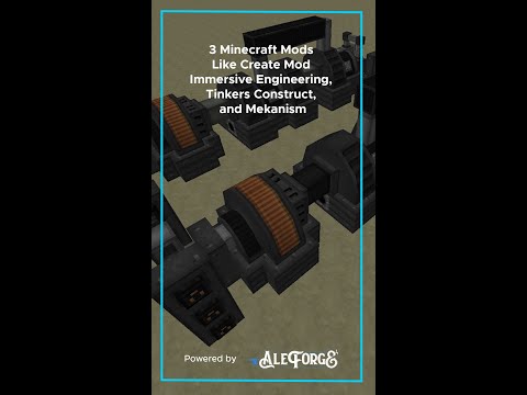 3 Minecraft Mods Like Create Mod – Immersive Engineering, Tinkers Construct, and Mekanism