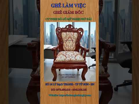 15+ MẪU GHẾ LÀM VIỆC - GHẾ GIÁM ĐỐC GỖ TỰ NHIÊN ĐẸP
