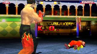 Tekken 3 Jin Kazama Hard Difficulty Playthrough