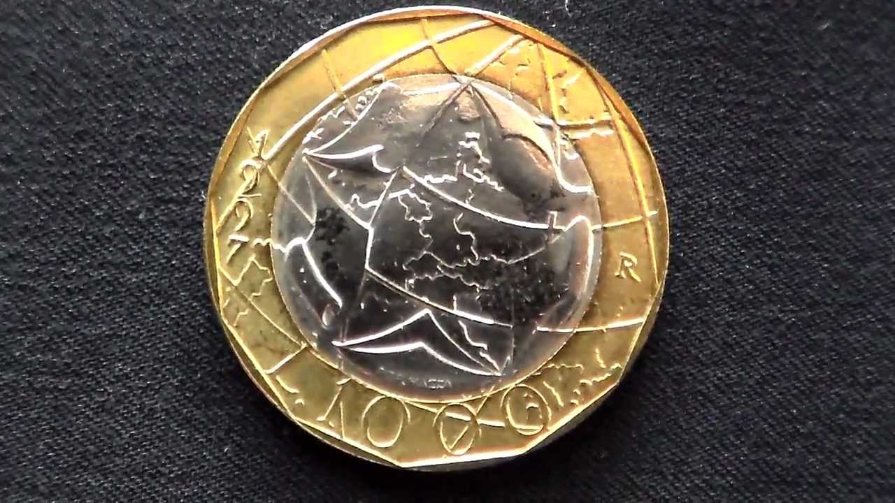 MONETA EURO DA 1000 LIRE DEL 1997 YouTube