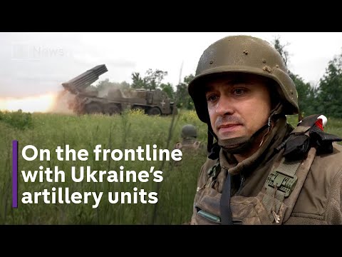 Ukraine war: Inside frontline artillery unit
