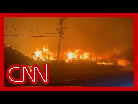 CNN crew escapes fire in Santa Monica area