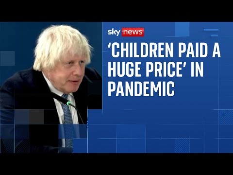 Boris Johnson admits children paid 'huge' cost during Covid lockdowns