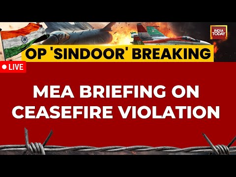 MEA Press Briefing On Pakistan's Ceasefire Violation LIVE | India-Pakistan Ceasefire LIVE