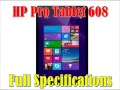 HP Pro Tablet 608 Specs