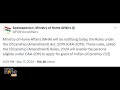 CAA Implemented: Government Initiates Granting Indian Nationality to Persecuted Non-Muslim Migrants. - 03:13 min - News - Video