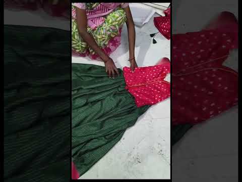 శారీ నీ ఇలా బేబీస్ కి లంగా జాకెట్ లు గా కన్వర్ట్ చేశాను#trending#saree#blouse#Baby's#