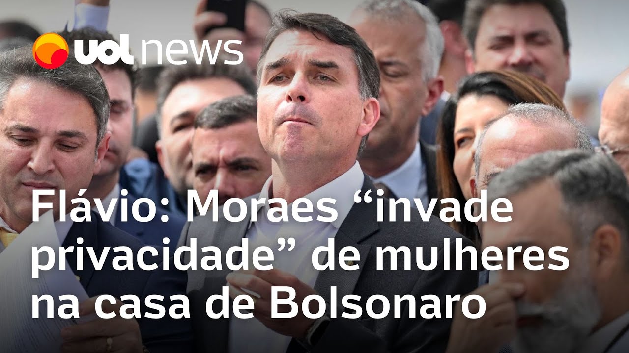 Flávio diz que Alexandre de Moraes invade privacidade de mulheres na casa de Bolsonaro