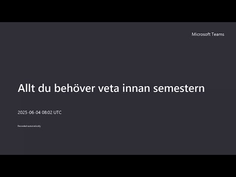 Allt du behöver veta innan semestern, 4 juni 2025