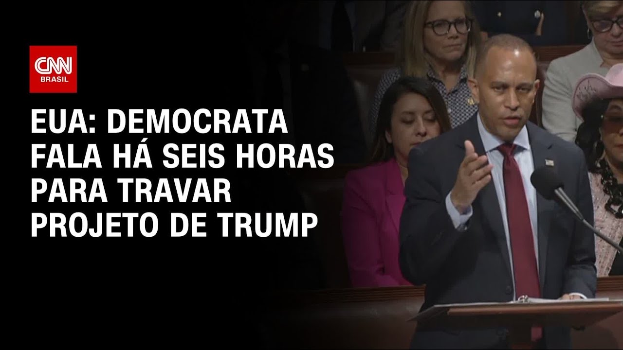 Congressista democrata discursa há seis horas para travar projeto | BASTIDORES CNN