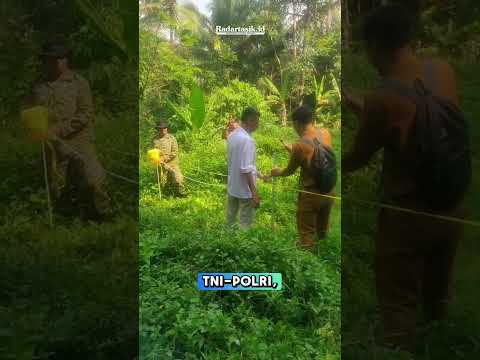 Pemerintah Desa Wanasigra Ukur Jalan Hibah untuk Akses Jembatan Gantung Sukamenak