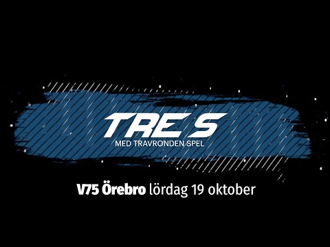 Speltips V75 Örebro 19 oktober