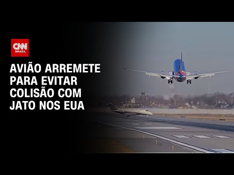 Avião arremete para evitar colisão com jato nos EUA | CNN PRIME TIME