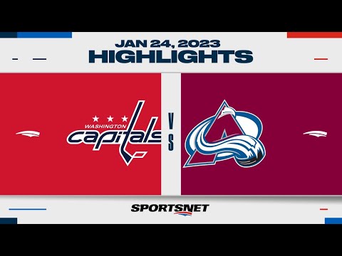 NHL Highlights | Capitals vs. Avalanche - January 24, 2023