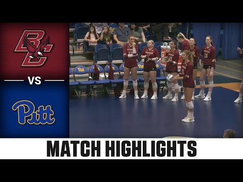 Boston College vs. Pittsburgh ACC Volleyball Highlights (2023)