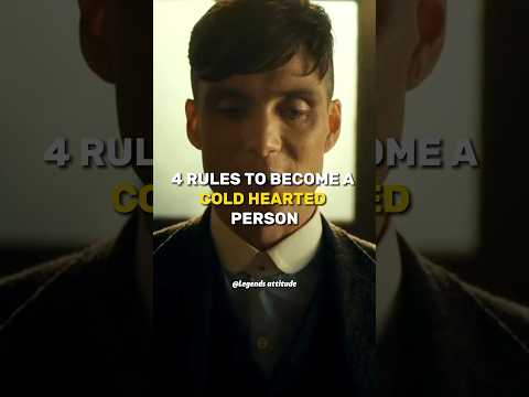 FOUR RULES TO BECOME COLD 😈🔥~ Thomas Shelby 😈~ Attitude status🔥~ peaky blinders whatsApp status