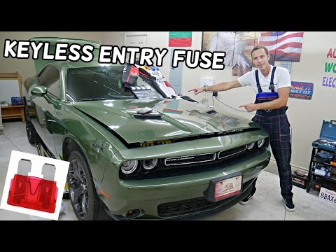 DODGE CHALLENGER KEYLESS ENTRY FUSE LOCATION REPLACEMENT, RF HUB FUSE