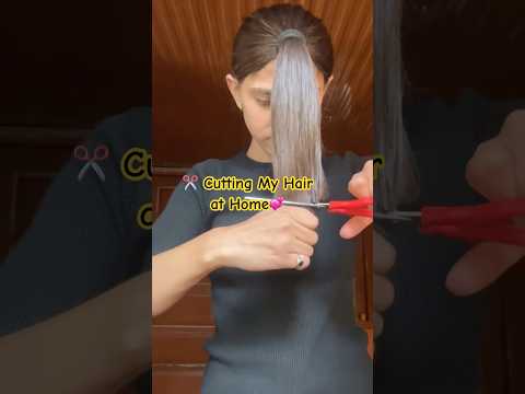 Self Haircut Transformation 💇♀️💞 #punjabisong #love #trending #shorts #newsong