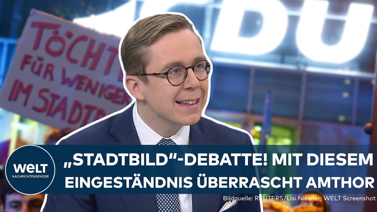"STADTBILD"-DEBATTE: „Ich will etwas überraschendes sagen“ | CDU-Politiker Philipp Amthor bei WELT