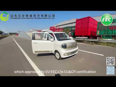 electric vehicle new brand yunlongmotors enclosed mini electric car 2024 greenpower automobility