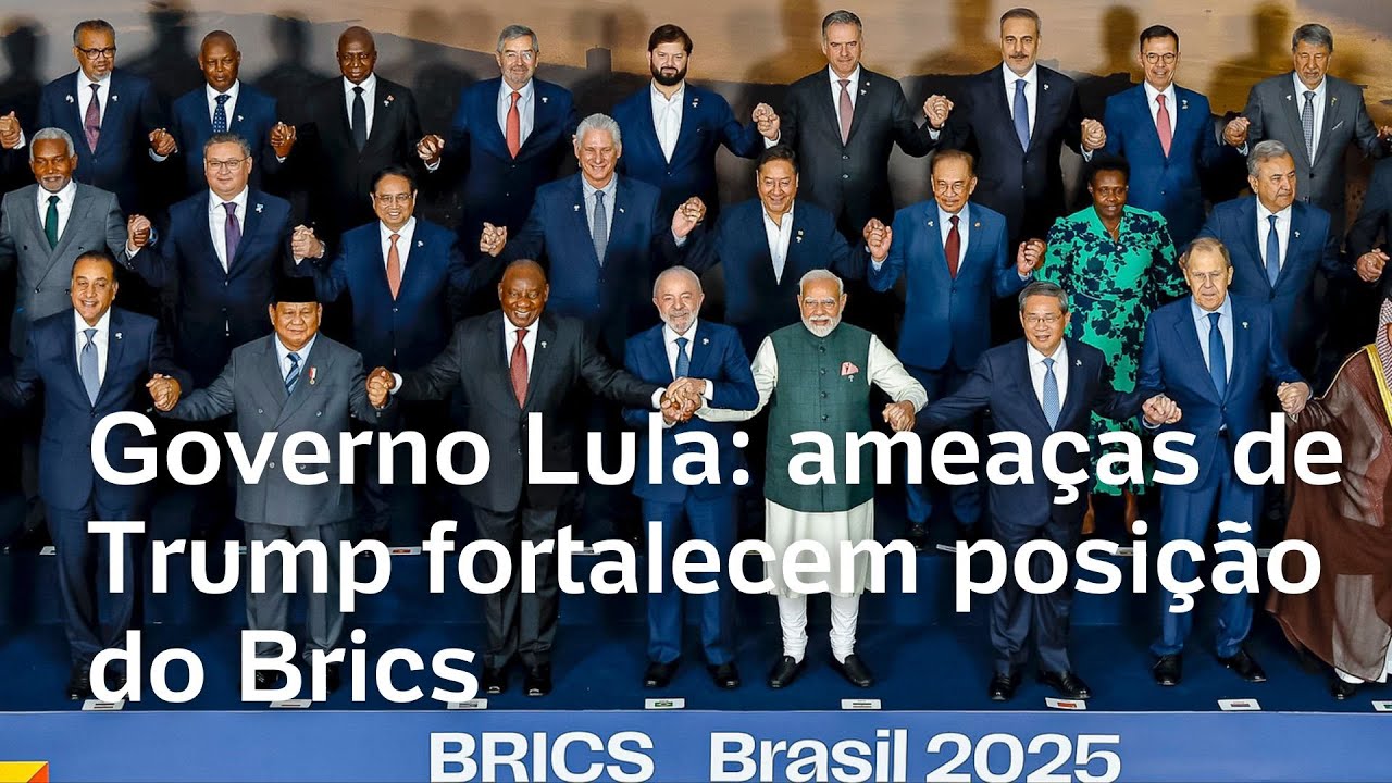 Governo Lula avalia que ameaças de Trump fortalecem posição do Brics contra tarifas
